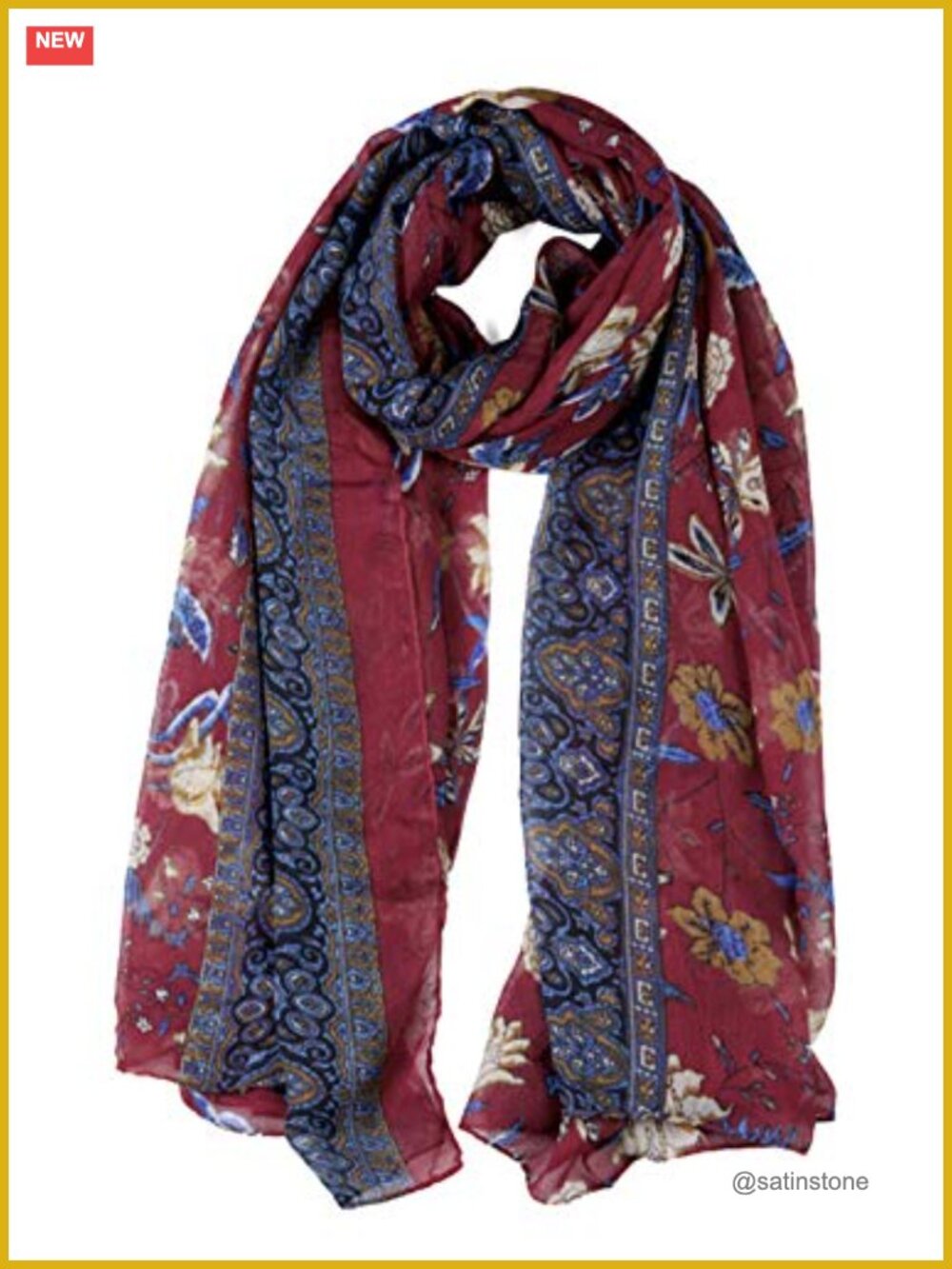 Balinese Yarn Floral Print Wrap Shawl Beach Cover Up Lightweight Women Bathing